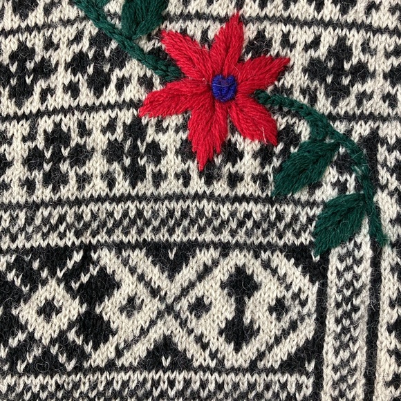 Vintage River Art Fair Isle Wool Cardigan - Picture 5 of 12
